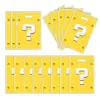 Signos de Interrogación Amarillos Mario Super Mary Tema del Juego Decoración de Fiesta de Cumpleaños Infantil Bolsa de Regalo de PE Bolsa de Regalo Trasera