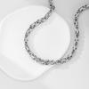 Collar de Cadena Imperial de Acero Inoxidable, Collar de Acero de Titanio para Hombres y Mujeres, Accesorios de Moda Versátiles, Accesorios de Moda Transfronterizos que No se Desvanecen