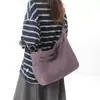Bolsa de lona grande para mujer, nueva colección de otoño 2026, adecuada para la escuela y el trabajo, bolso de hombro o cruzado de gran capacidad