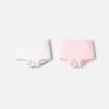 Balabala Roupa Íntima Infantil de Algodão Tipo a Shorts Boxer para Meninas Cueca de Quatro Cantos para Crianças Maiores Antibacteriana Forro Macio Pacote com Dois