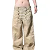 Comercio Exterior Temperamento Ins Versátil Nuevo Moda Artística Perezoso Estilo Japonés Popular Harajuku Simple Moderno Jeans Hombre