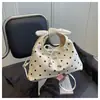 Comercio exterior lazo artístico de lunares 2026 simple elegante casual bandolera axila hombro bolso de mano para mujeres