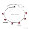 Pulseras Populares Europeas y Americanas, Lindos y Dulces Colgantes de Mariposa y Libélula con Pulseras de Diamante Blanco, Venta Directa de Fabricantes de Joyería de Acero Inoxidable