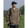 Primavera e Outono Streetwear Americano Nicho Jaqueta de Baseball Casal Estilo Japonês Solta High Street Ferramenta de Voo Jaqueta Moda Masculina