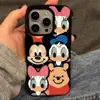 Fileira do Pato Donald Adequada para Capa de Celular Jelly Iphone16 15 14Pro Apple 13/12 Silicone XS Desenho Animado
