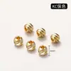 Cuentas Espaciadoras de Oro de 24K Alta Retención de Color Hechas a Mano Accesorios para Joyería DIY Cuentas Espaciadoras para Collar Pulsera Materiales Directo del Fabricante