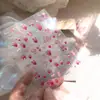Tomoni Calcomanías Metálicas para Uñas DIY Populares Dulces Hielo Transparente Calcomanías para Uñas Rosa Fresa Joyería Calcomanías Arte para Uñas