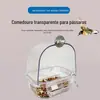 Alimentador automático fornece pele de tigre Xuanfeng Peônia Papagaio Caixa de comida para pássaros Anti-dispersão Anti-respingo Alimentação externa Alimentador para pássaros