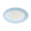 Belleza atemporal - Set de vajilla de cerámica azul con estrella de alta estética para uso doméstico, que incluye un tazón para una persona y un plato para ensalada de verduras