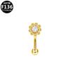 Gabe Transfronterizo Europeo y Americano Aleación de Titanio G23 Simple Básico Joyería de Piercing para Cejas Clavo para Cejas F136 Venta al por Mayor