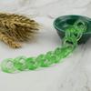Acrílico plástico transparente fosco colorido 25 * 25 corrente fivela anel de abertura jóias acessórios de bagagem DIY a granel