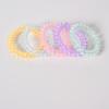 Cuerda de Teléfono de Cristal Transparente, Diadema para el Cabello, Goma Elástica de Colores de Moda, Diadema Elegante y Atractiva, Accesorio para el Cabello, Banda Elástica de Alta Elasticidad