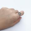 Anillo Vintage Tejido de Estrella de Cinco Puntas Tendencia Ins Diseño de Nicho Personalidad Anillo Hueco de Estrella para Dedo Índice Suministro
