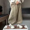 Calças de Roupa de Primavera para Meninos 2026 Novo Estilo Coreano Descolado Lindo Bebê Estilo Primavera e Outono Calças Casuais Legais Lindo Crianças Pequenas e Médias Calças de Faca Tortas
