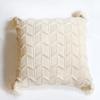 Almohada de punto estilo nórdico, cojín de rombos de color sólido, almohada para mesita de noche, cojín para ventana salediza, funda de almohada para sofá, venta al por mayor