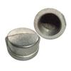 Tapa de tubo galvanizado 4 puntos 6 puntos 1 pulgada rosca interior tapón de tubo relleno acero galvanizado taponamiento de agua tapa de tubo hexagonal engrosada