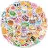50 pegatinas originales de dibujos animados de animales para decorar maletas, tazas de agua y refrigeradores.