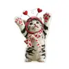 Pendente de Acrílico Dia dos Namorados Transfronteiriço Coração Vermelho Ursinho de Pelúcia Decoração de Carro Pingente Presente para Casal