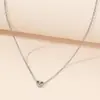 Joias Transfronteiriças Novo Colar Amor Europeu e Americano Moda Verão Feminina Corrente de Pescoço Simples Corrente de Clavícula de Nicho de Alta Qualidade