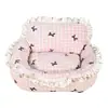 Cama para Cão e Gato, Adequada para Todas as Estações, Cama Sofá Princesa de Pelúcia para Cachorros Pequenos, Loja de Animais de Estimação Suprimentos para Gatos