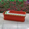 Maceta rectangular de plástico directo de fábrica maceta para verduras de balcón verduras de hoja verde puerro rábano verde maceta para carne