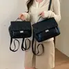 Bolso de mujer transfronterizo, bolso de mano de lujo ligero con patrón de diamantes, mochila pequeña elegante con cierre de broche, bolso casual de hombro y cruzado para el día a día