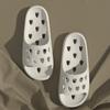 Zapatillas de baño antideslizantes para mujer, de verano, para interior, para baño, huecas, de secado rápido, cómodas para el hogar y parejas