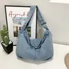 Bolsa de Mezclilla Casual para Mujer, Bolso de Hombro de Gran Capacidad, Bolso Casual para Estudiante Universitario, Bolso Cruzado, Bolsa Grande