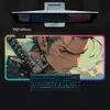 Venta Directa de Fábrica Alfombrilla de Ratón Luminosa de Una Pieza de Color RGB de Zoro Estilo Gaming Alfombrilla Grande para Teclado Alfombrilla Antideslizante para Escritorio