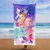 Toalla de Baño Infantil de Dibujos Animados Más Vendida Transfronteriza My Little Pony con Estampado Lindo, Toalla de Playa de Secado Rápido, Toalla para Nadar y Bucear