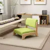 Silla de suelo Silla Tatami Taburete con respaldo estilo japonés Cama para uso en mirador de madera maciza Silla para habitación japonesa Silla sin patas