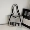 Bolso de Lona de Gran Capacidad para el Trabajo 2025 Nuevo Bolso para Mujer Bolso de Hombro Casual y Versátil Bolso Tote para Estudiante Universitario