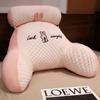 Almofada de cabeceira de feijão de gelo Bolsa macia Travesseiro de cama Almofada de encosto grande Travesseiro Sofá de dormir para meninas Proteção de cintura Dormitório
