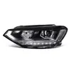 Adecuado para ensamblaje de faro Touran L 16-18 modificado luz de circulación diurna LED de alta gama ensamblaje de faro con lente bifocal