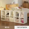 Estante, prateleira de armazenamento de piso, estante divisória semi-fechada para quarto ao lado da cama, armário de armazenamento, armário de grade, armário de oito compartimentos