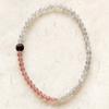 Pulsera de Cristal de Fresa 6MM Piedra Lunar gris dos anillos regalo para novia novia fresco delicado librito rojo Estilo caliente