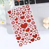 Pegatinas Brillantes para el Día de San Valentín, Pegatinas para el Día de San Valentín, Pegatinas de Polvo Dorado, Pegatinas de Corazón, Pegatinas DIY con Logos Impresos Personalizados