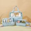 Bolsa de Cosméticos Portátil Nueva Gran Capacidad PVC Impermeable Visual Portátil Simple Viaje Almacenamiento Neceser Venta al por Mayor