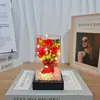 Ramo de Rosas Artificiales Flor Eterna, Regalo de San Valentín, Regalo de Cumpleaños, Adorno de Decoración para el Hogar, Venta al por Mayor Transfronteriza