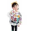 Suéter das meninas outono 2022 nova camisa base estampada das crianças grande marca da moda das crianças elegante de manga comprida estilo coreano superior