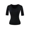 Camiseta de manga media con cuello en V de puro deseo estilo europeo y americano para mujer, nuevo modelo de verano, top versátil de color liso ajustado