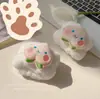 Pulsera de Muñeca Lavable Linda Tostada de Queso ~ Manga a Prueba de Goteo y Humedad Pulsera Lavable Anillo para el Cabello de Felpa Intestino Grueso Grande