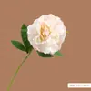 Flor Artificial Peonía Luyuan de Tela de Seda de un Solo Tallo para Decoración del Hogar y Bodas, Flor Artificial Realista de Gama Alta al por Mayor