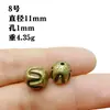 Cuentas Espaciadoras de Anémona Retro de Plata Tibetana con Forma de Flor Trébol de Cuatro Hojas con Agujero Pasante DIY Pulsera Cuentas de Buda Accesorios de Joyería Nube Trasera al Por Mayor