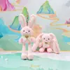 Nueva Muñeca de Peluche con Llavero de Conejo Floral Divertido Descompresión Creativa Lindo Colgante para Mochila Escolar Celebridad de Internet Regalo