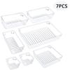 Caja de acabado cosmético de plástico de punto de fábrica multifuncional gratis con caja de almacenamiento de cajón translúcido esmerilado