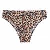 Comércio Exterior Roupa Íntima de Seda Gelo Europeia e Americana Algodão Cintura Baixa Estampa de Leopardo Sexy Tamanho Grande Sem Costura Peça Única Cuecas Esportivas para Fitness
