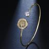 Joias Elle Mosha Estilo Europeu e Americano Pulseira Árvore da Vida Feminina Personalidade Abertura Ajustável Pulseira de Strass em estoque Atacado