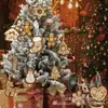 Decorações de Natal Transfronteiriças Decorações Penduradas Estrelas de Pão de Gengibre Sino do Amor Meias de Boneco de Neve Alces Bengalas Doces Atacado