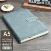 Cuaderno A5 con Logo Personalizado, Regalo para Oficina de Negocios, Piel Suave Engrosada, Diseño de Alta Calidad, Bloc de Notas con Cierre de Hebilla, Cuaderno en Caja de Regalo